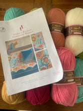 Load image into Gallery viewer, Primavera Crochet blanket kit using Stylecraft dk for Fridas flowers in Primavera colourway