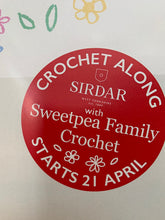 Load image into Gallery viewer, Sweet blossom crochet blanket yarn kit Sue Rawlinson for Sirdar