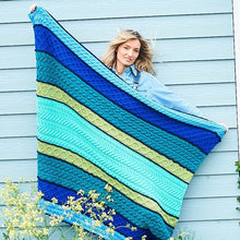 Load image into Gallery viewer, Stylecraft yarn kit cablemagoria knit along Ocean banket/throw by Stuart Hillard KAL
