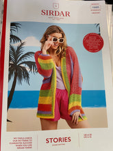 Load image into Gallery viewer, Sirdar capsule beach Stories crochet pattern beach cover -up pattern 10685 size 6-20