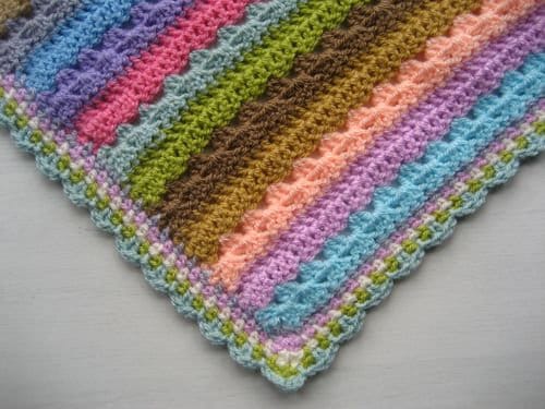 Cosy Stripe Attic24 Baby Blanket Attic 24 Cupcake Stripe Blanket