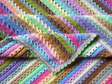 Load image into Gallery viewer, Attic 24 Cupcake stripe blanket yarn kit Stylecraft special DK