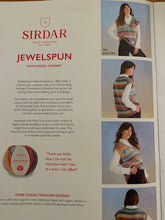 Load image into Gallery viewer, Sirdar kit inc Knitting pattern 10700 ladies tank top/ pullover and jewelspun chunky yarn with wool, shade 204 size S M L. Easy knit
