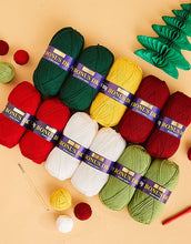 Load image into Gallery viewer, Sirdar Nordic Noel Christmas crochet cal yarn bundle Hayfield