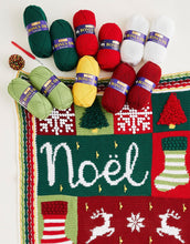 Load image into Gallery viewer, Sirdar Nordic Noel Christmas crochet cal yarn bundle Hayfield
