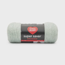 Load image into Gallery viewer, Red heart super saver brushed yarn teal green 140g