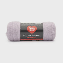 Load image into Gallery viewer, Red heart super saver brushed yarn lilac dew purple 140g
