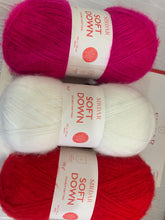 Load image into Gallery viewer, Sirdar scarf kit, pattern 10886, soft down dk, inc knitting needles