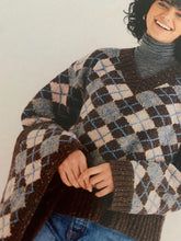 Load image into Gallery viewer, Sirdar Argyle knitted jumper pattern 10298