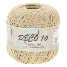 Load image into Gallery viewer, 100% Mercerised cotton 100g 530 metres Natural for crochet knitting etc