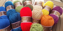 Load image into Gallery viewer, Crochet blanket kit, Fields Of Gold Pattern, by Janie Crow. Alternative yarn pack Stylecraft Special DK