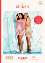 Load image into Gallery viewer, Sirdar festival Stories knitted stripy dress pattern 10544 size 32-54"