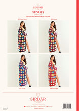 Load image into Gallery viewer, Sirdar Stories festival crochet pattern 10525 long cardigan sizes 81-137cm (32-54")
