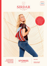 Load image into Gallery viewer, Sirdar festival Stories knitted backpack pattern 10547