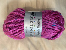 Load image into Gallery viewer, Cygnet Seriously chunky Majestic metallics yarn super chunky Purple sequin (Pink )
