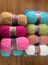 Load image into Gallery viewer, Primavera Crochet blanket kit using Stylecraft dk for Fridas flowers  in Primavera colourway
