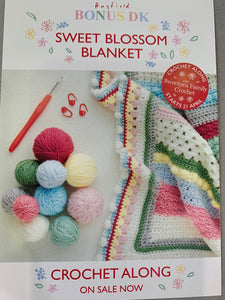 Sweet blossom crochet blanket yarn kit Sue Rawlinson for Sirdar