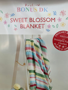 Sweet blossom crochet blanket yarn kit Sue Rawlinson for Sirdar