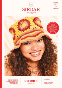 Sirdar festival Stories crochet hat pattern 10533