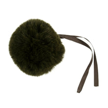Load image into Gallery viewer, Detachable Faux fur pom pom Khaki green 11 cm
