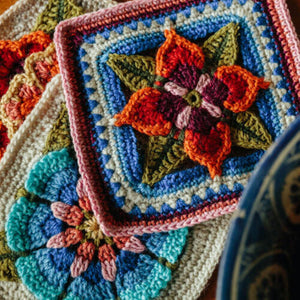 Spirit of flora crochet blanket complete Stylecraft yarn pack, by Janie crow
