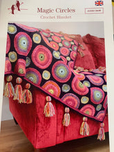 Load image into Gallery viewer, The Magic circles blanket crochet pattern by Janie crow
