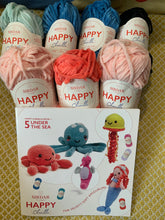 Load image into Gallery viewer, Sirdar happy Chenille crochet amigurumi kit book 1 under the sea inc yarn for Mollie mermaid
