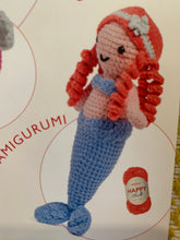 Load image into Gallery viewer, Sirdar happy Chenille crochet amigurumi kit book 1 under the sea inc yarn for Mollie mermaid
