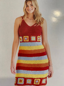 Sirdar festival Stories crochet dress kit, pattern 10531 size 81-117 6-16 including all yarn