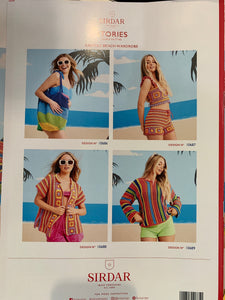 Sirdar capsule beach Stories crochet pattern beach cover -up pattern 10685 size 6-20