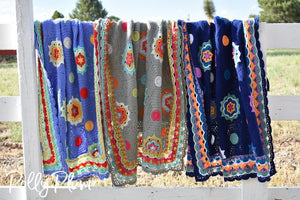 Flights of Fancy Wonder crochet blanket YARN  kit using Stylecraft special DK by Polly Plum