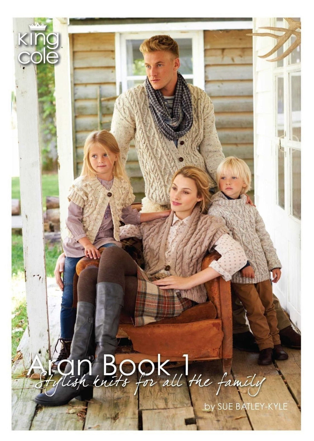 King Cole Aran Book 1 by Sue Batley-Kyle Knitting Book over 30 items to knit