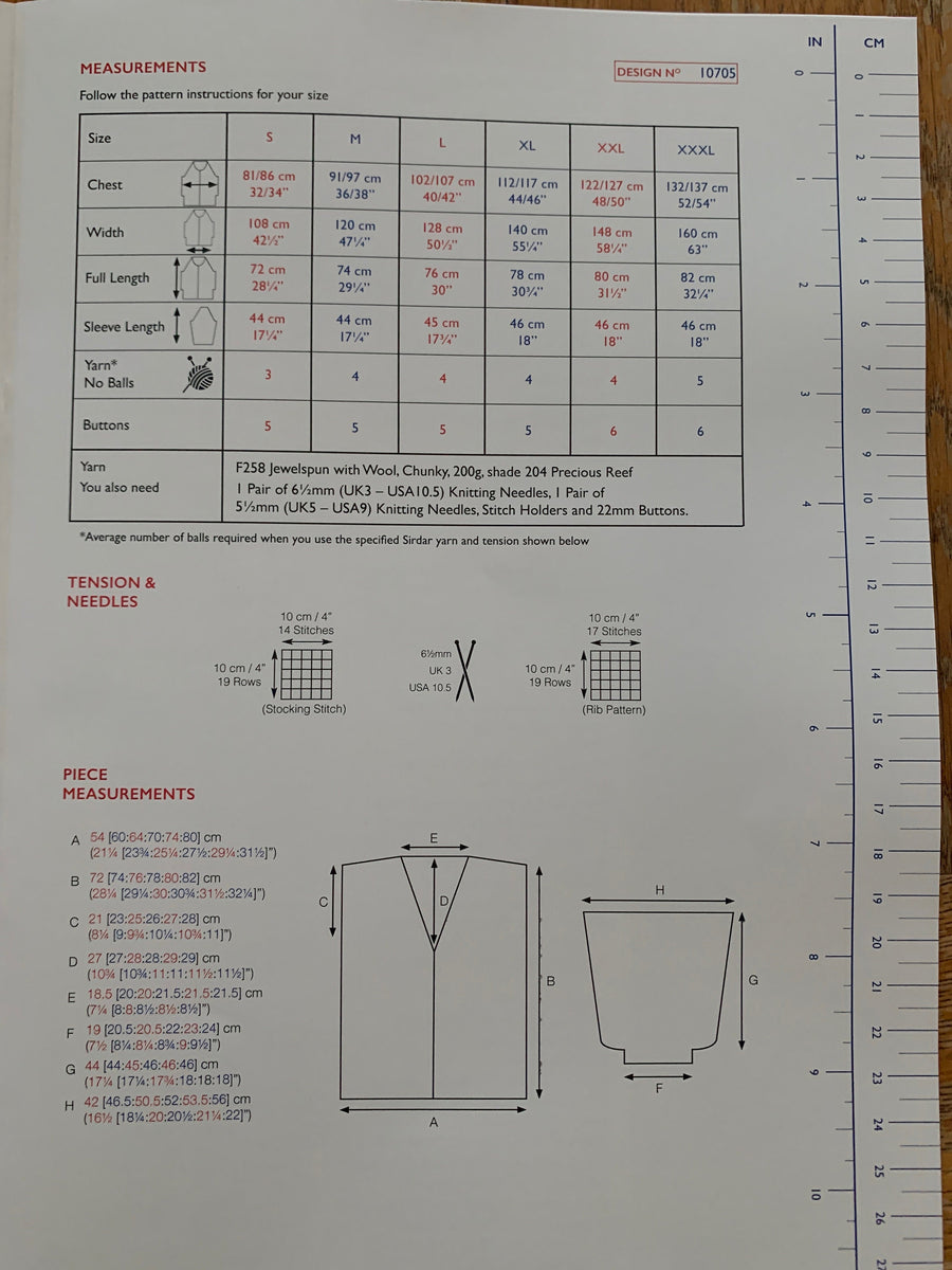 Sirdar kit Knitting pattern 10704 ladies cardigan inc jewelspun chunky ...
