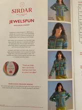 Load image into Gallery viewer, Sirdar kit Knitting  pattern 10704 ladies cardigan inc jewelspun chunky yarn with wool, shade sea grass , M/L/XL/XXL

