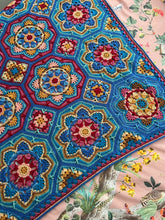 Load image into Gallery viewer, NEW Marrakesh Persian Tile blanket crochet kit, designed by Janie Crow in wonderful Stylecraf DK
