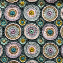 Load image into Gallery viewer, Magic circle crochet blanket yarn kit NEW colourway Skimming Stones colourway inc Pattern designed by Janie Crow
