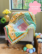 Load image into Gallery viewer, Sirdar Blossom and Buds crochet along crochet blanket yarn bundle with label
