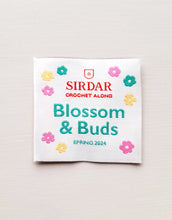 Load image into Gallery viewer, Sirdar Blossom and Buds crochet along crochet blanket yarn bundle with label
