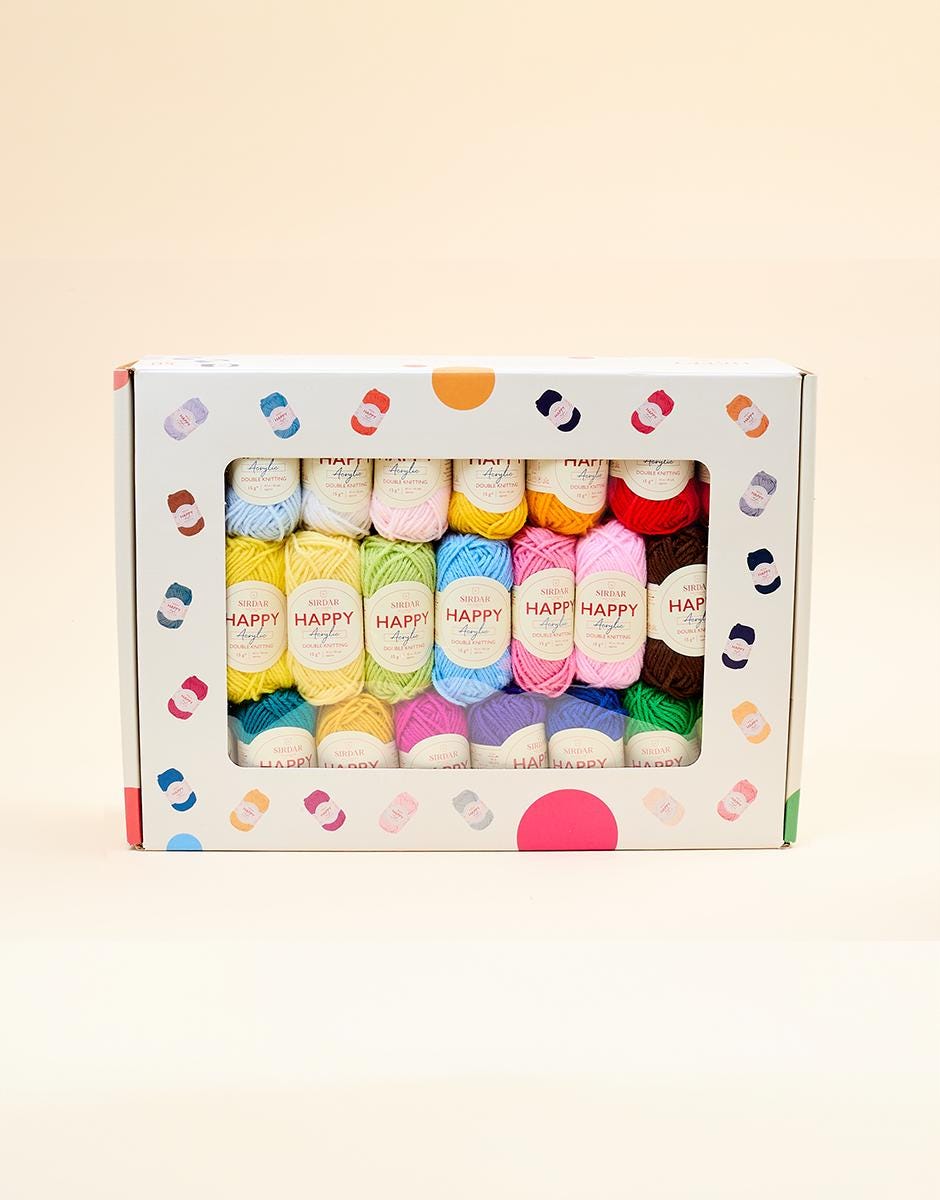 50 Happy acrylic small balls by Sirdar assortment