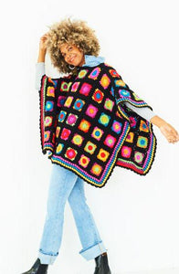 Stylecraft make along Crochet poncho yarn kit festival or niamh colourway