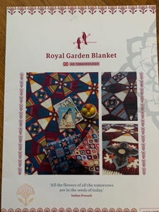 Royal Garden crochet blanket pattern by Janie Crow Hard copy