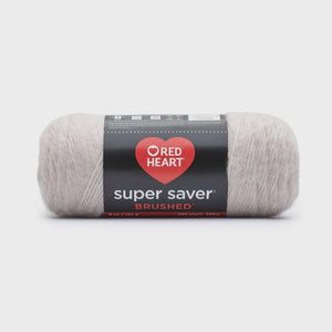 Red heart super saver brushed yarn light grey 140g