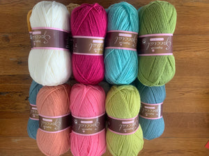 Stylecraft yarn kit for Fridas flowers crochet blanket  Primavera colourway