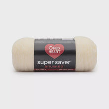 Load image into Gallery viewer, Red heart super saver brushed yarn cream 140g
