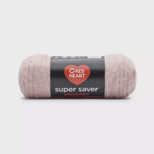Load image into Gallery viewer, Red heart super saver brushed yarn dusty pink 140g
