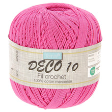 Load image into Gallery viewer, 100% Mercerised cotton 100g 530 metres Fuchsia pink for crochet knitting etc

