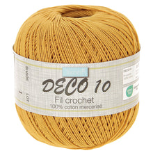 Load image into Gallery viewer, 100% Mercerised cotton 100g 530 metres Mustard yellow  for crochet knitting etc
