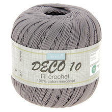 Load image into Gallery viewer, 100% Mercerised cotton 100g 530 metres Grey  for crochet knitting etc
