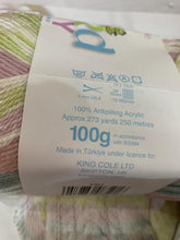 Load image into Gallery viewer, New King cole pattern 6464 girls coat with coller inc fjord baby dk 0-24 months
