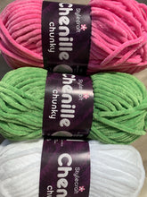 Load image into Gallery viewer, Crochet blanket kit includes Pattern 10249 and  Stylecraft Chenile Chunky yarn
